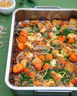 Couscous and Root Vegetable Tray Bake - Our Lizzy Cooking
