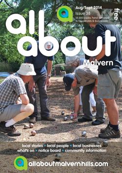 All About Malvern Aug/Sept 2014 - All About Malvern