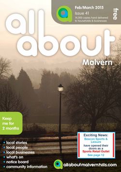 All About Malvern Feb/March 2015 - All About Malvern