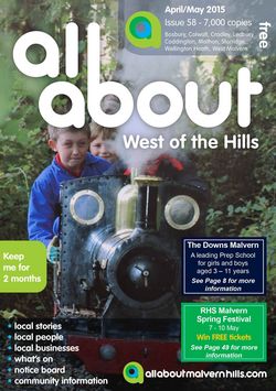 All About West of the Hills April/May 2015 - All About West of the Hills