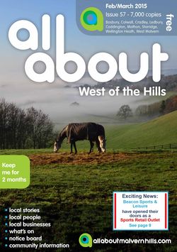 All About West of the Hills Feb/March 2015 - All About West of the Hills