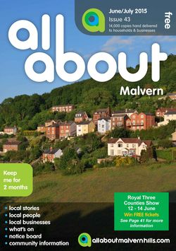 All About Malvern June/July 2015 - All About Malvern