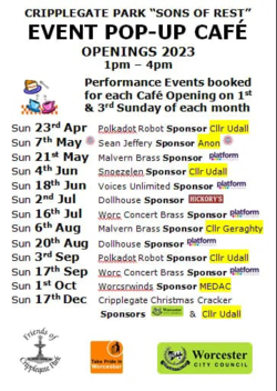 Cripplegate Park Music 2023