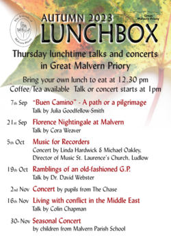 Malvern Priory Lunchbox Autumn 2023 - 