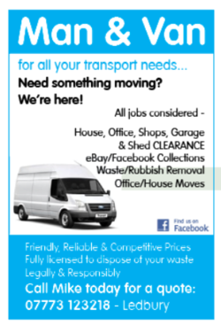 Man & Van for all your transport needs - 