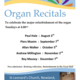 Organ Recital by Allan Walker - Recital Information