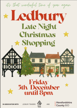 Late Night Festive Shopping in Ledbury - 