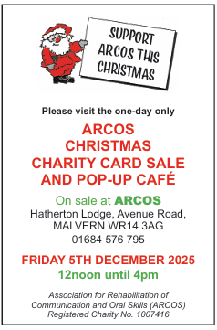 ARCOS Pop Up Charity Christmas Card Sale & Cafe
