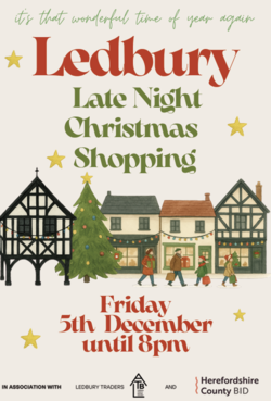 Late Night Festive Shopping in Ledbury